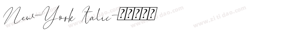 New-York Italic字体转换
